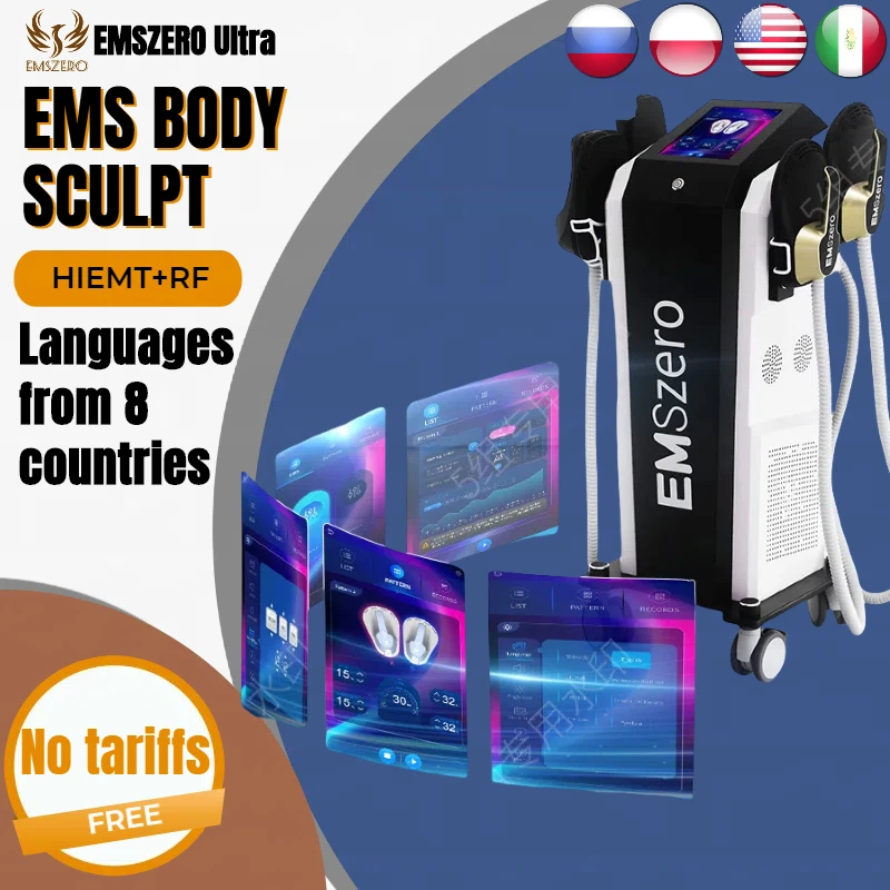 DLS-EMSZERO Body Slimming Machine emszero lose weight, gain muscle with RF With 5 handles working simultaneously