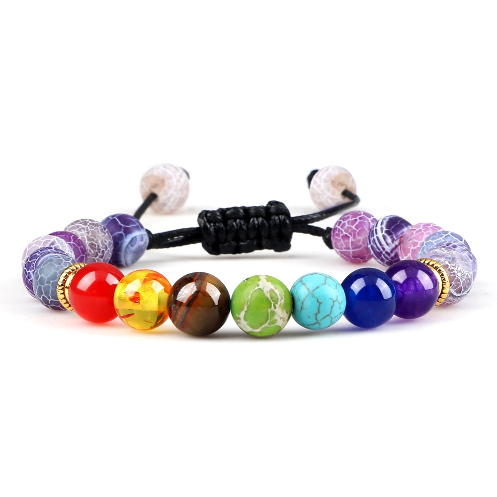 Adjustable Couples Bracelets with Black & White Beads
