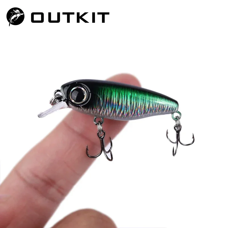 OUTKIT 2022 NOWOŚĆ Japoński projekt Małe przynęty Przynęta wędkarska 3g 40mm Tonący Minnow Mini Twarda przynęta na okonie Pstrąg Bass