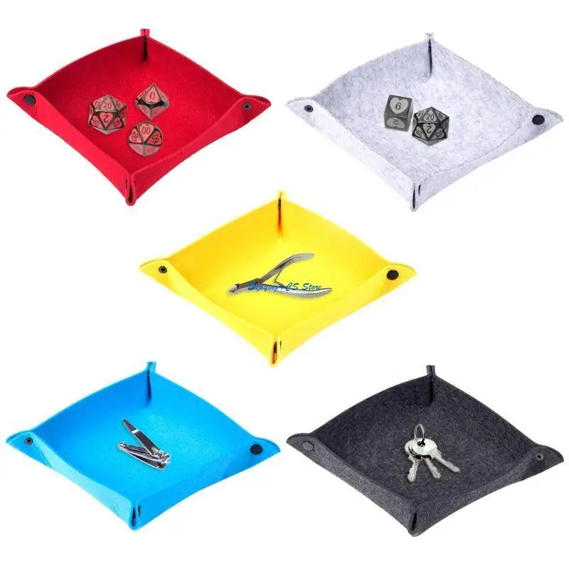 Y51D Gioielli per portafoglio portafoglio Desktop Sundries Bins Felt Tay Board Game