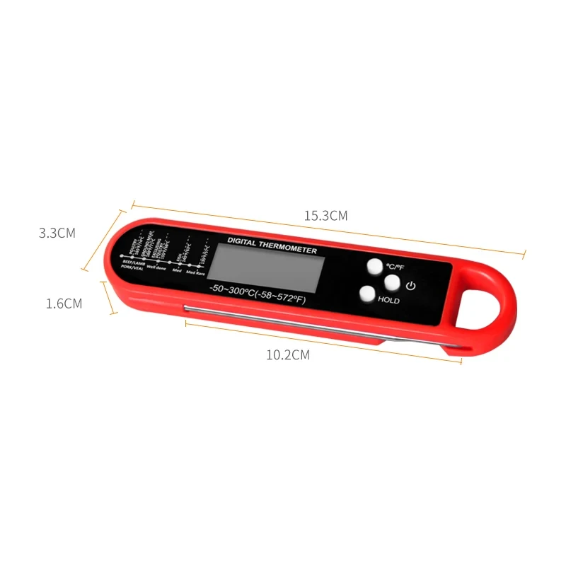 Professional Meat Thermometer Digital, Instant Read With High Accuracy Waterproof & Backlit For Grill, BBQ, Oven, Kitchen view 2