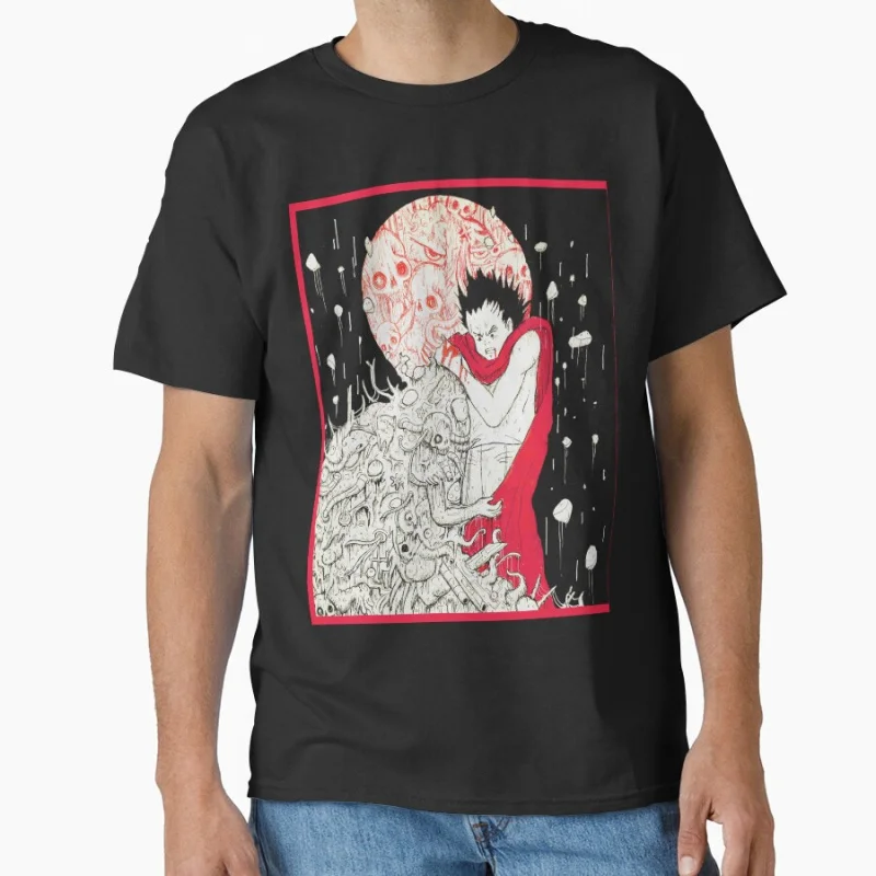 

Tetsuo 1022 Neo Tokyo Explosion Akira Cyberpunk Anime T shirt Large size Tops Manga Graphic Print Y2k Clothes Cartoon Tee