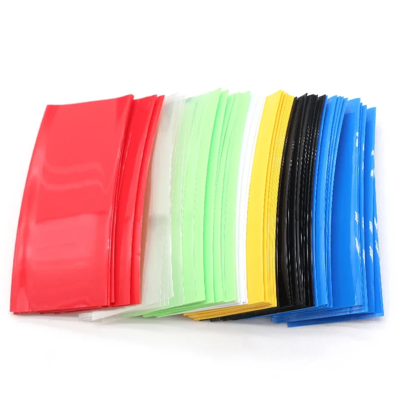 21700 PVC Heat Shrink Tube Battery Film 78x36mm Precut Shrinkable Sleeve Tubing Protect Pipe Cover for Batteries Wrap