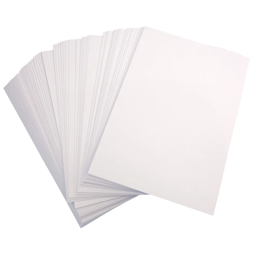 

50 Pcs Printing Paper Photo A4 Double Sided Glossy Coated Picture for Printer White