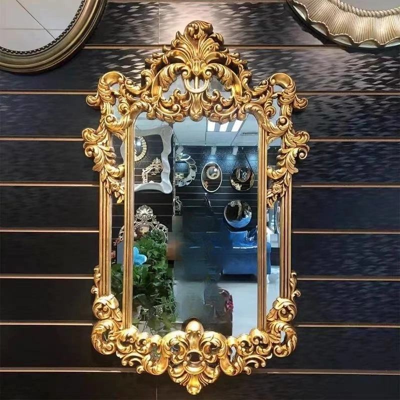 French Bathroom Mirror Oval Wall Hanging Home Bathroom Smart Makeup Mirror Internet Celebrity Bedroom Dressing Mirror Wall