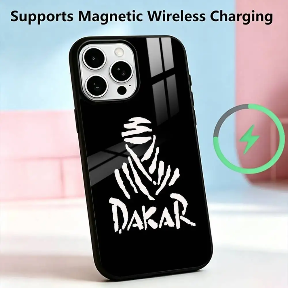 Rally x Dakar Logo-O  Phone Case For iPhone17,16,15,14,13,12,11 Plus,Pro Compatible with magnetic wireless charging Gift