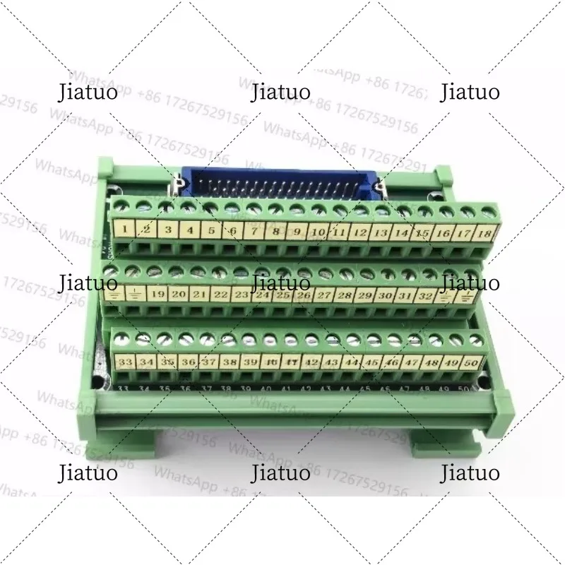 Terminal Module PCB 50 Pin MR-50-M MR50 Male Connector Wiring for PLC Servo Honda Fanuc