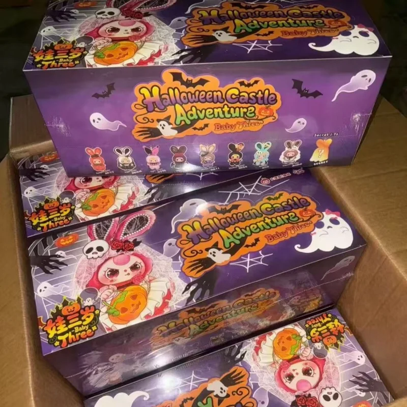 

Genuine Baby Three Halloween Night Castle Adventure Blind Box Toys Ornaments Keychains Cute Dolls Anime Merchandise For Gift