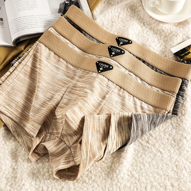 3-pack men's underwear men's boxer briefs youth pure cotton sports shorts breathable fashion boxer briefs