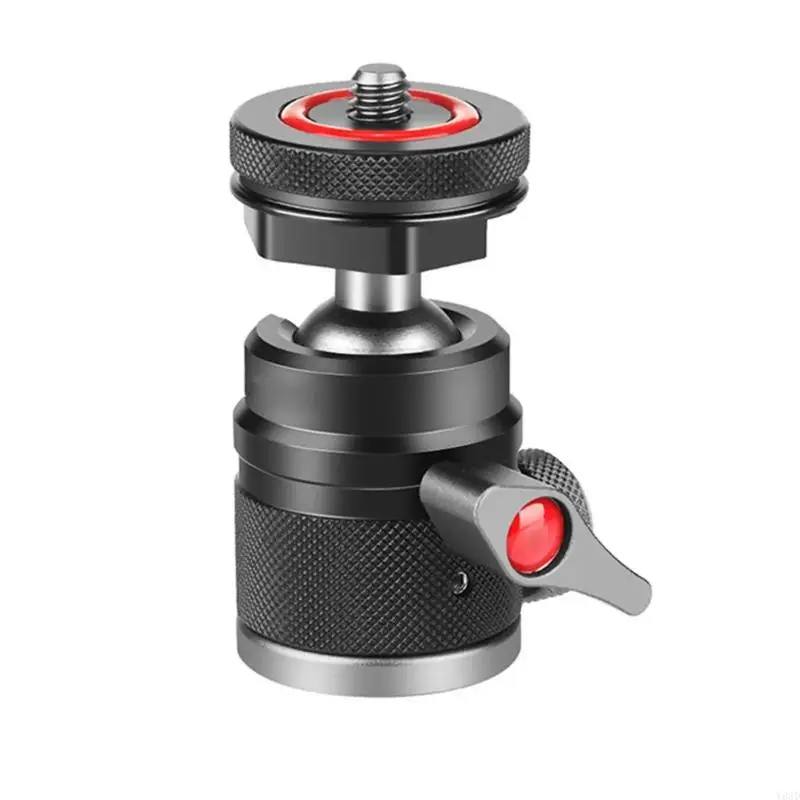 

Y8AD 360°Rotatable BallHeads Camera Mount Adapter Aluminum Ballhead 1/4inch Screw