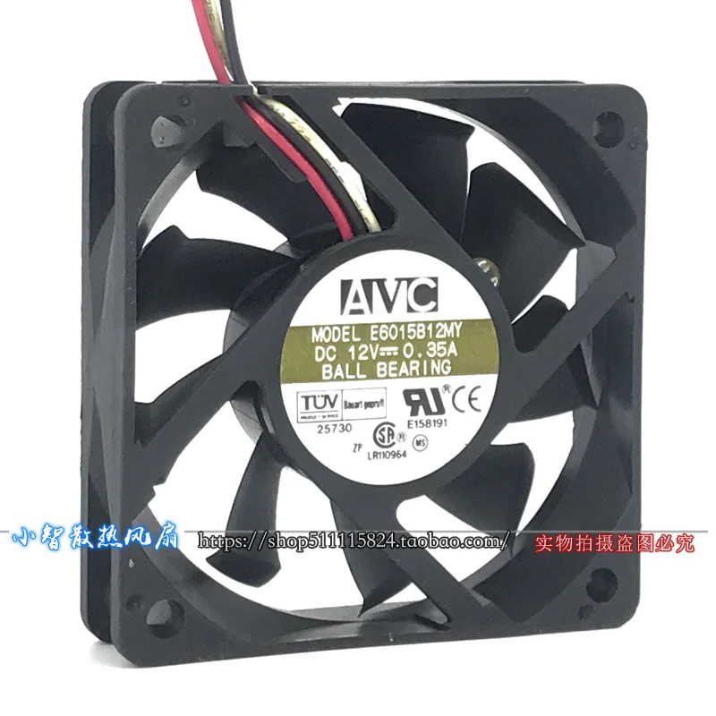 ORIGINAL E6015B12MY 12V 0.35A 6015 60*60*15mm NEW COOLING FAN RADIATOR