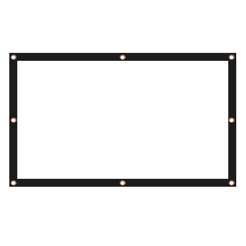 

Portable Projector Screen Foldable White Polyester Indoor Outdoor Movie Office Classroom 100x150cm Lightweight