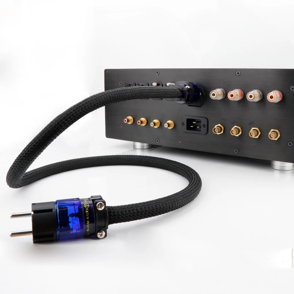 HIFI Furutech FI-e11-n1 (R) F1-11M-N1(R) Schuko power cable audio fever power cord gold-plated European standard Rhodium plug