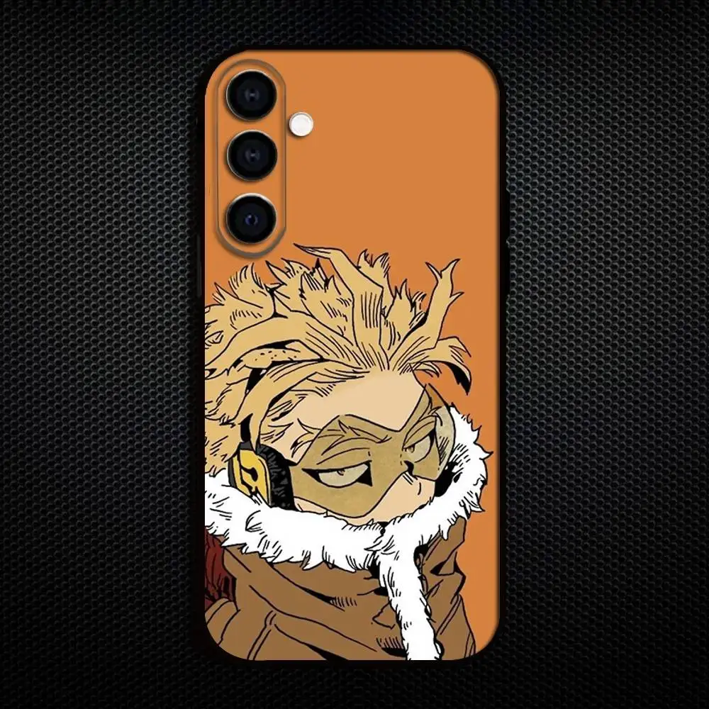 حافظة هاتف H-Hawks BNHA M-MHA لهاتف سامسونج جالاكسي A73، A72، A71، A70، A53، A52، A51، غطاء أسود ناعم آخر