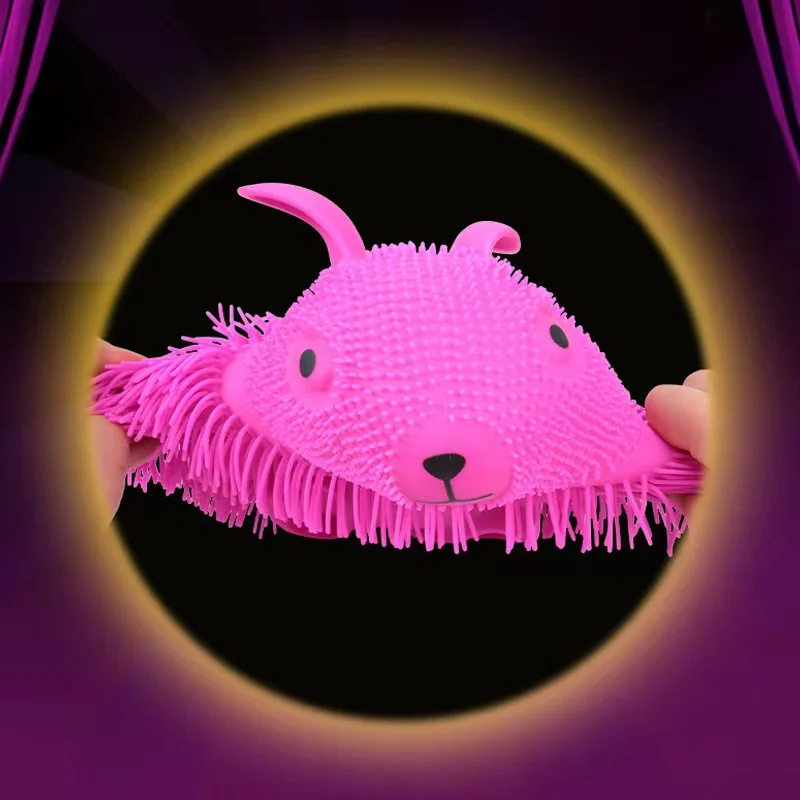 Zabawka do ściskania Duży rozmiar Zabawka z kreskówki Śliczny futrzany królik Futrzany pies Puszysty kot Odstresowujący prezent dla dzieci Szczypanie Dekompresja