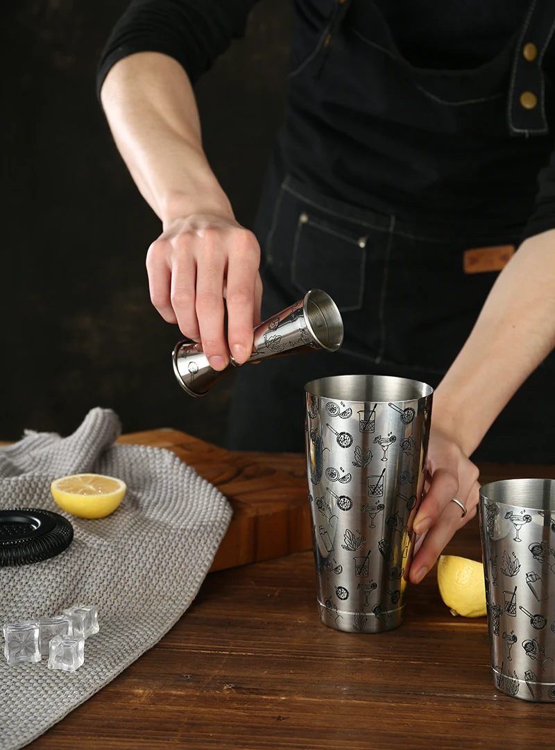 Japanese-Style Double Cocktail Jigger, 4.75-Inches, 0.5-Ounce to 2-Ounce