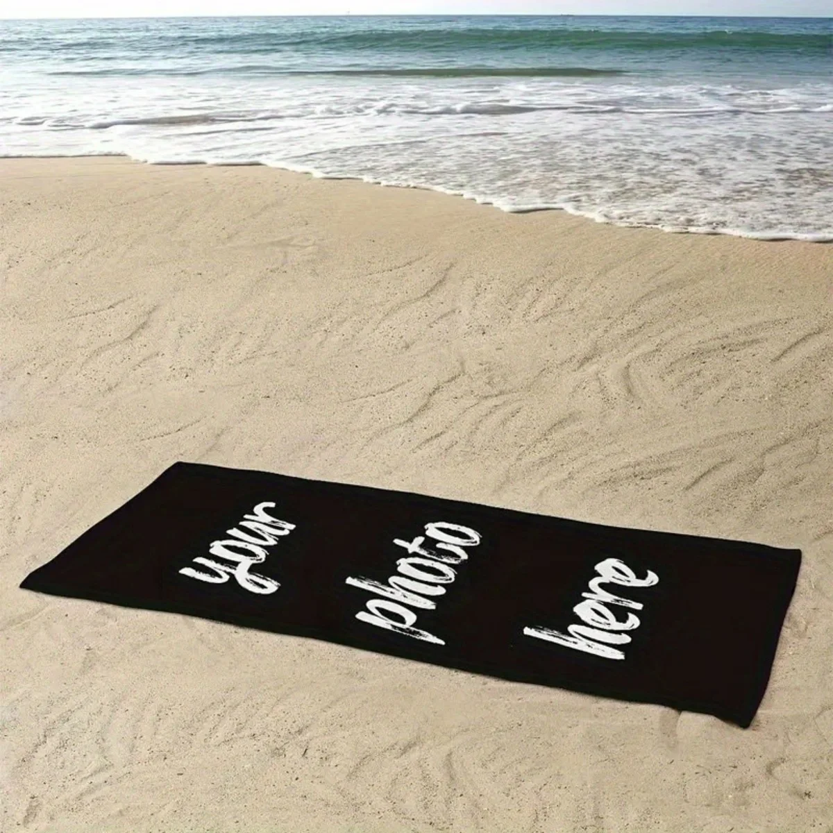 A Custom Photo Beach Towel—Available in Various Sizes, Suitable for Multiple Occasions, and Easy to Carry. image 2