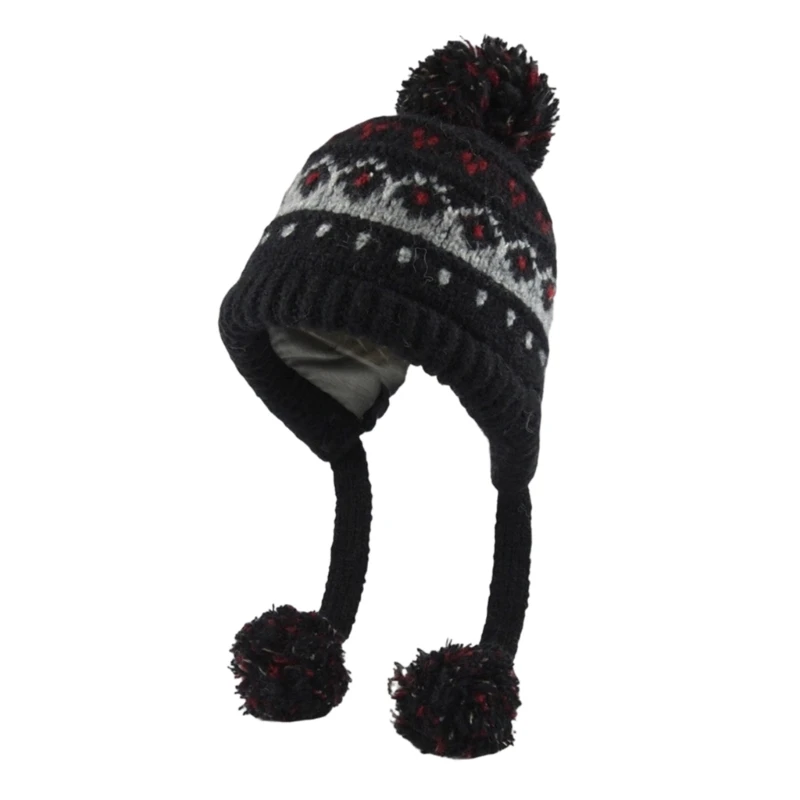 

Термоизолированная кепка с черепом и эластичной полиэстеровой шапкой в ​​скандинавском стиле для женщин Y166