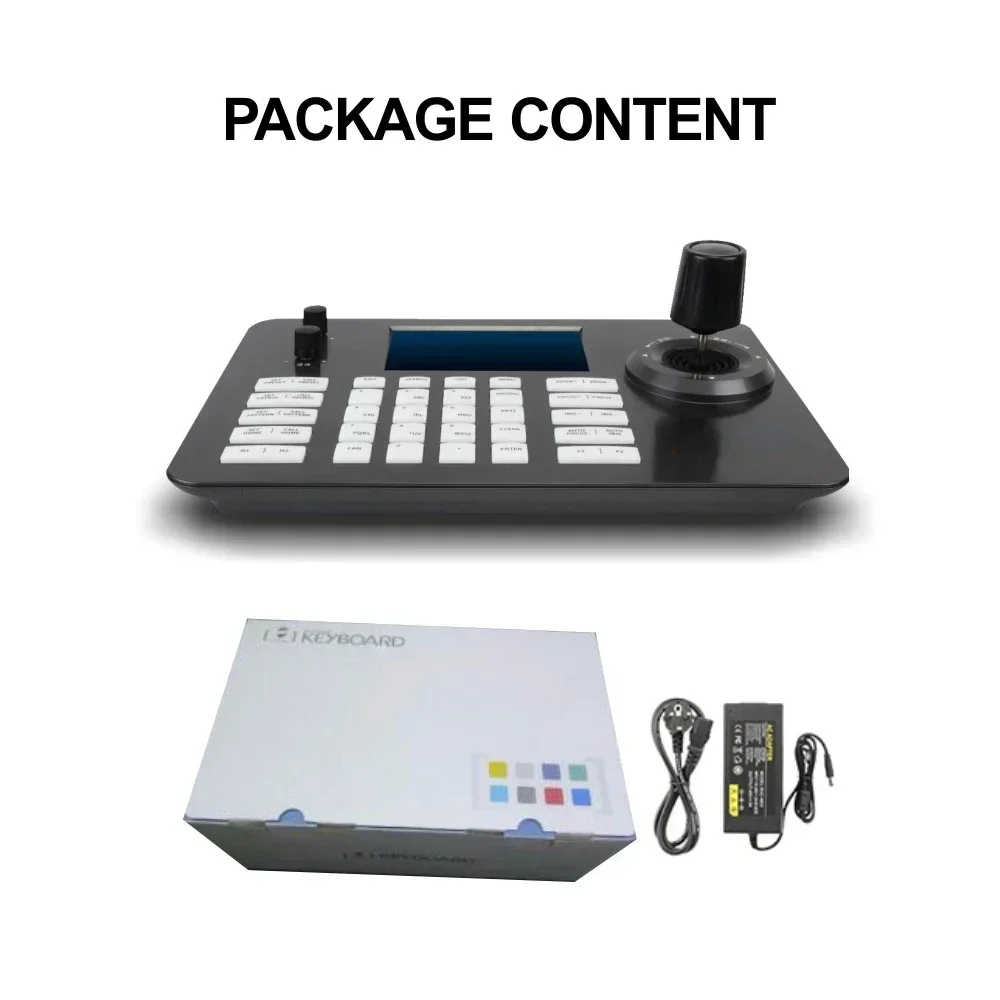 4D Joystick Netwerk PTZ-controller ondersteunt POE ONVIF PTZ-camera's IP-toetsenbordcontroller