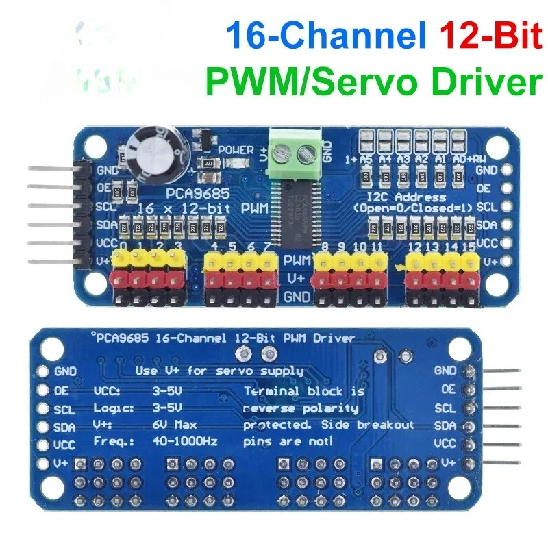 1/3PCS PCA9685PW 16 Kanal 12-bit PWM/Servo Driver-I2C interface PCA9685 modul Raspberry pi schild modul servo schild