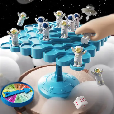 Balance Astronaut Balance Tree Game Two-Player Frogs Board Interactive Family Tabletop Party Puzzle Early Education Game Kid Toy
