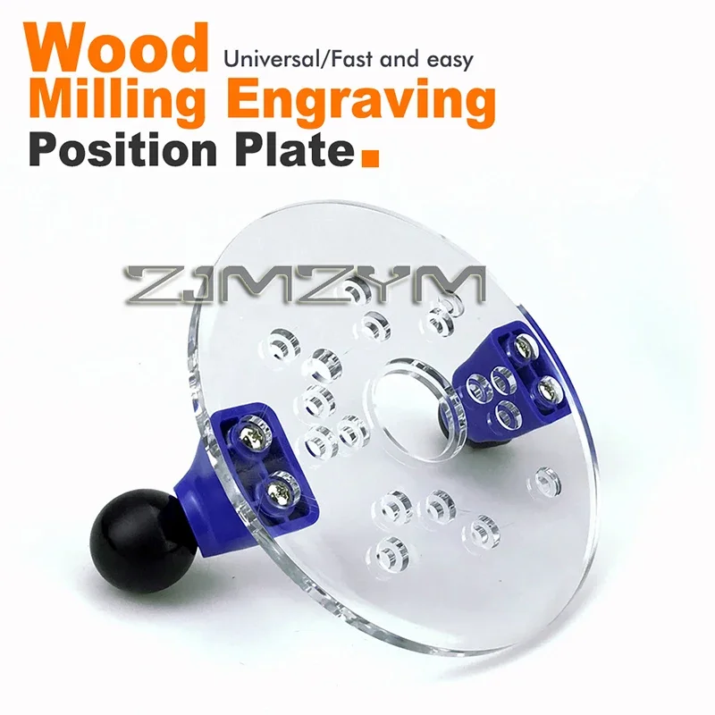 1Pc Double Hand-held Wood Router Plunge Base for Engraving Slotted Flip Trimming Opening Carving Milling Base Woodworking Tools