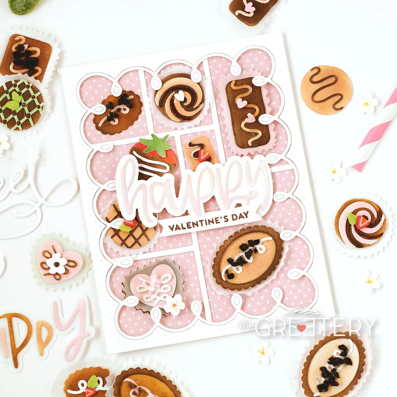 2022 Happy Botanicuts Strawberries Confections Love Cookies Stamps Set Sweet Metal Cutting Dies Scrapbook Decorate Diy Gift Mold