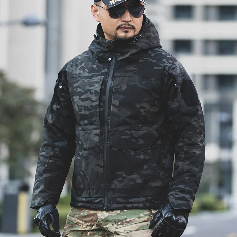 Tactical Cotton Suit Men's Outdoor Anti Splashing Heat Reflection Winter Jacket Windbreaker Camouflage and Winter Jacket