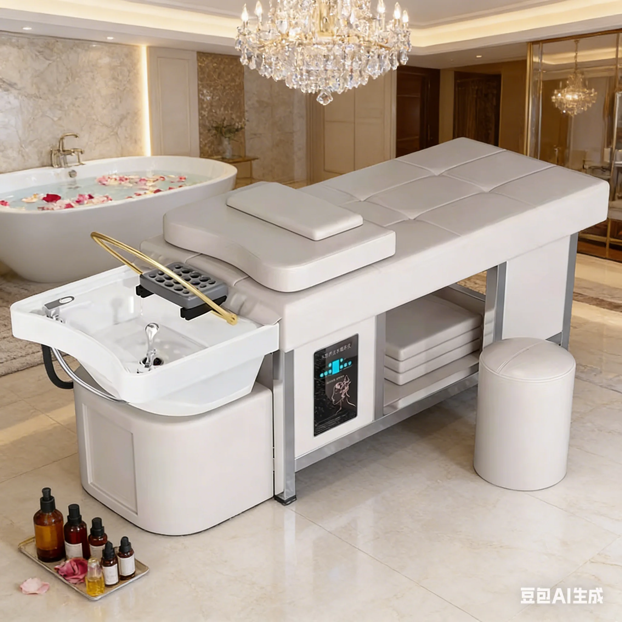 

2026 Salon-Grade Shampoo Bed | Head Massage & Water Therapy Spa Chair