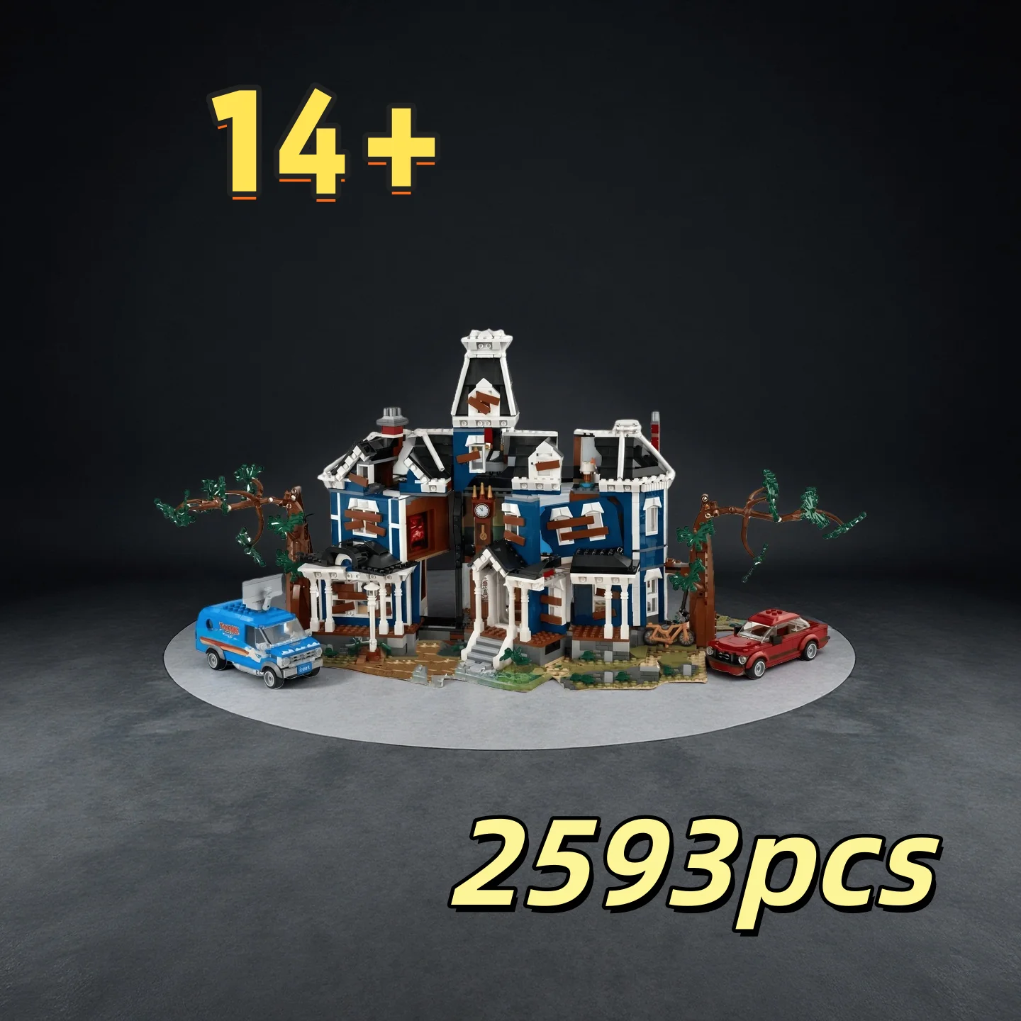 Home decoration 2026 new interesting and beautiful building modular assembly blue house Creel house setting city building constr