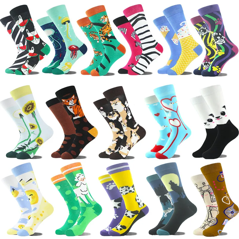 

1 Pair New Anime Men Socks Long Sock Knee-High Couples cosplay Sock Personality Hip Hop Harajuku Funny Sock for Women