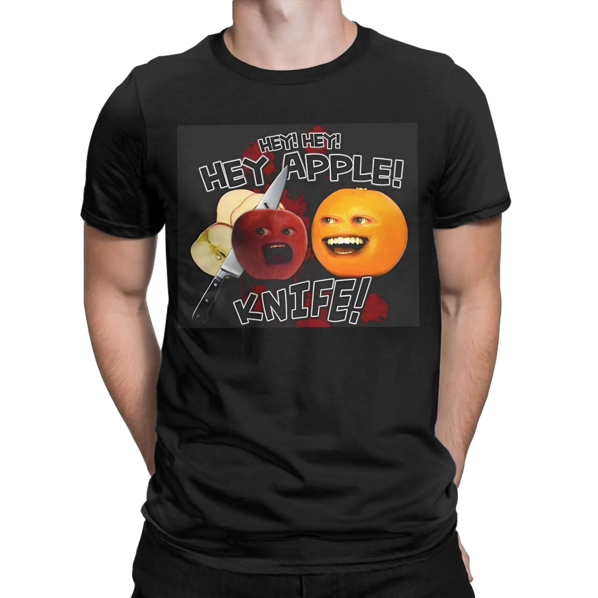 Funny Annoying Orange Jersey  T-Shirt Summer  Pure Cotton T Shirts For Man Casual Tshirt Short Sleeve Street Style Top Tees