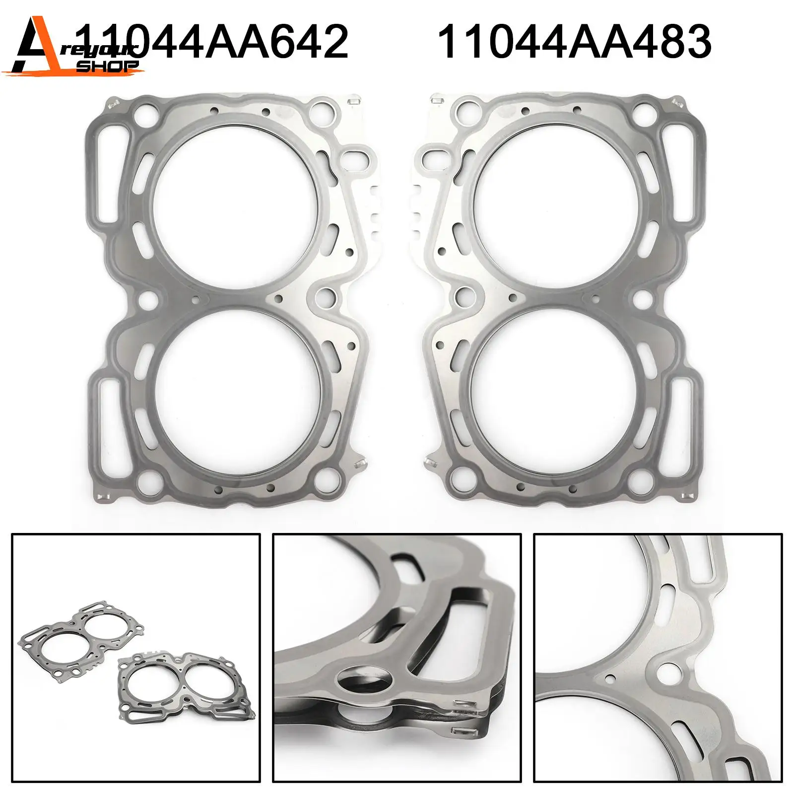 Areyourshop MLS  Head Gasket Set For 2002-2005 Subaru Forester Impreza WRX EJ25 2.5 11044AA483 11044AA482 Car Parts