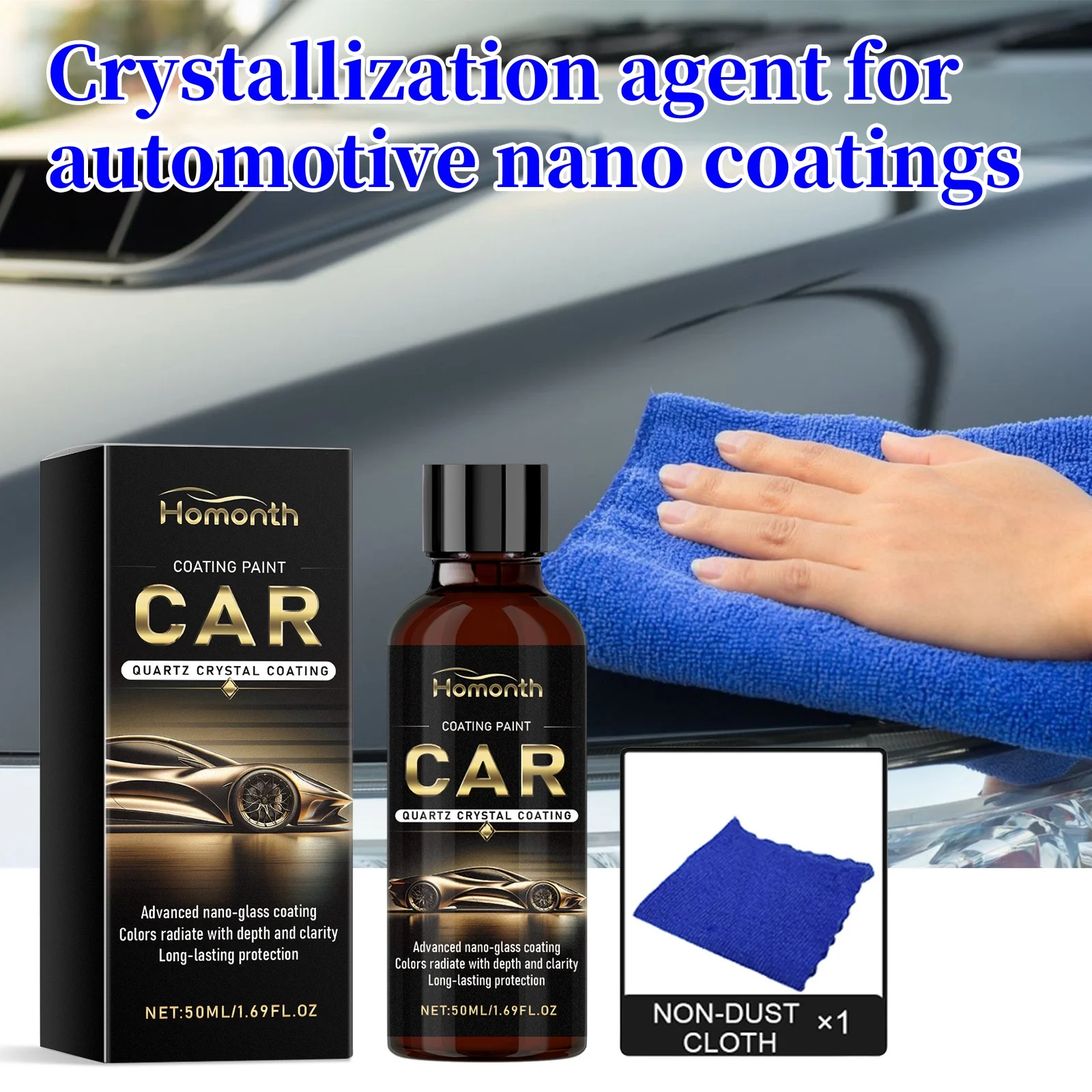 

Ceramic Car Coating Care 50ml Hydrophobic Car Polishings Crystal Plating Spray Scratch Repair Remover Paint Protection Wax Spray