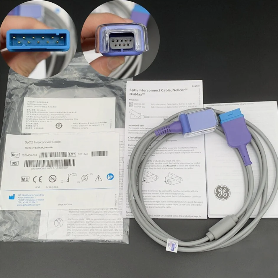 2021406-001 For GE OxiMax SPO2 Interface Cable 3M 2021406001