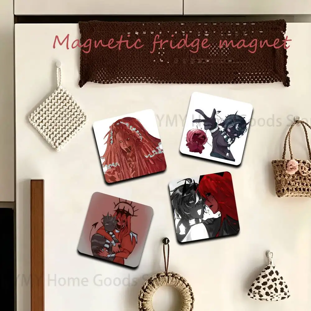 Cartonn Twixxel Creator Anime Fridge Magnetic Magnet PVC Memorial Decor for Family Friends Students Adults