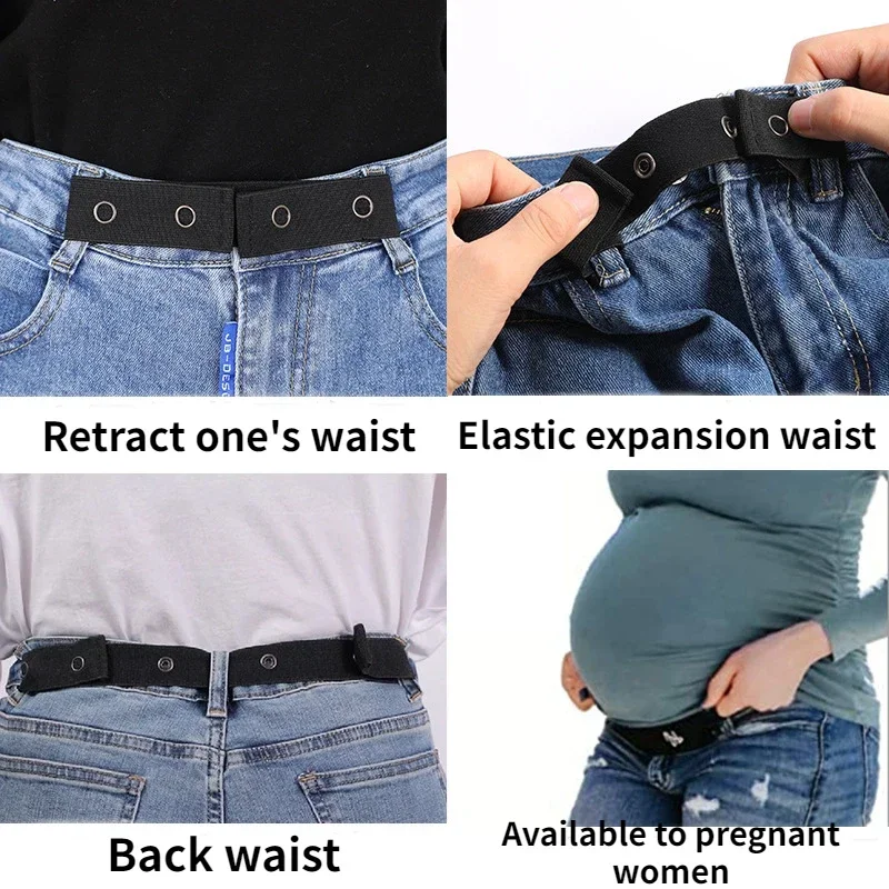 Invisible for Jeans Belts Without Buckle Belts for Women  Buckle-free Elastic Easy Belts Men Stretch No Hassle Men WomenBelts