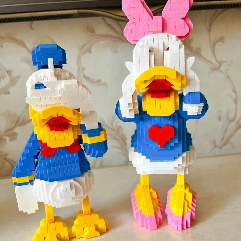 New Disney Mickey Minnie Daisy Donald Duck Building Blocks ประกอบ Micro-particle ของเล่นเพื่อการศึกษาเครื่องประดับของขวัญ