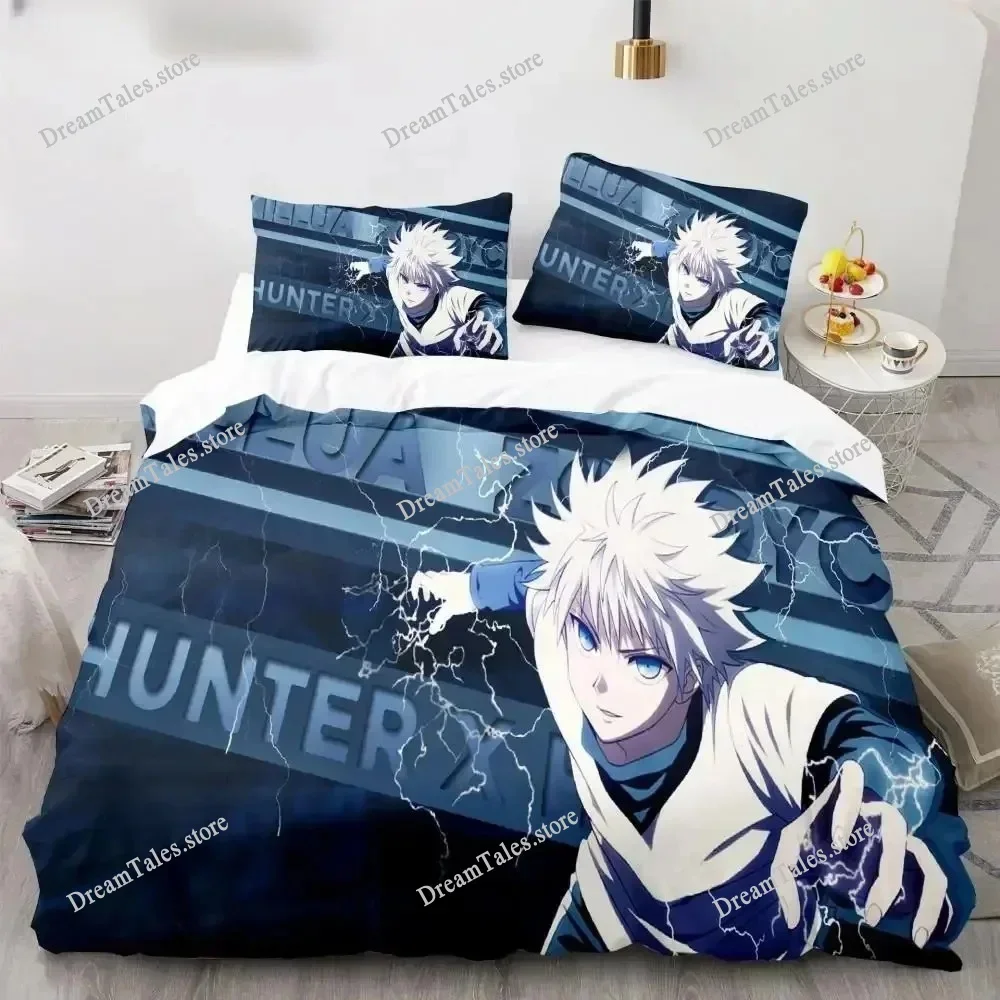 

Hunter X Hunter 3D Bedding Set Japanese Anime Twin Queen King Quilt Cover Pillowcases Polyester for Boys Cover Sets Luxury Gift7