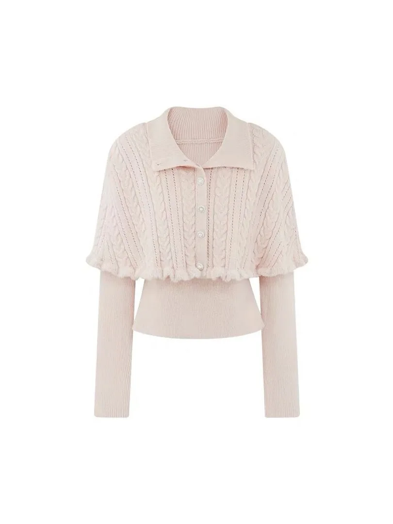 

Ele Long Sve женский плащ Soft Chantilly Sle Faionable Design Корейский бренд Hanfang Qian Зимняя коллекция