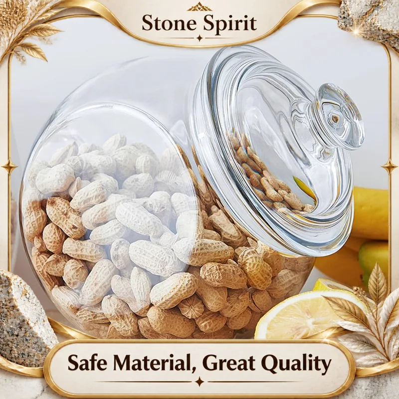Transparent Acrylic Airtight Jar Oblique Large Capacity Storage Bottle Coffee Bean Candy Food Storage Containers Kitchen Storage