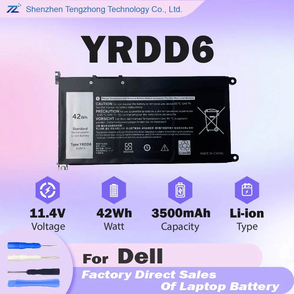 YRDD6 Laptop Battery for Dell WDX0R P69G YRDD6 Inspiron 13 15 5000 7000 Series, 5570 7573 5567 7579 7378 5379 5578 5568 7569