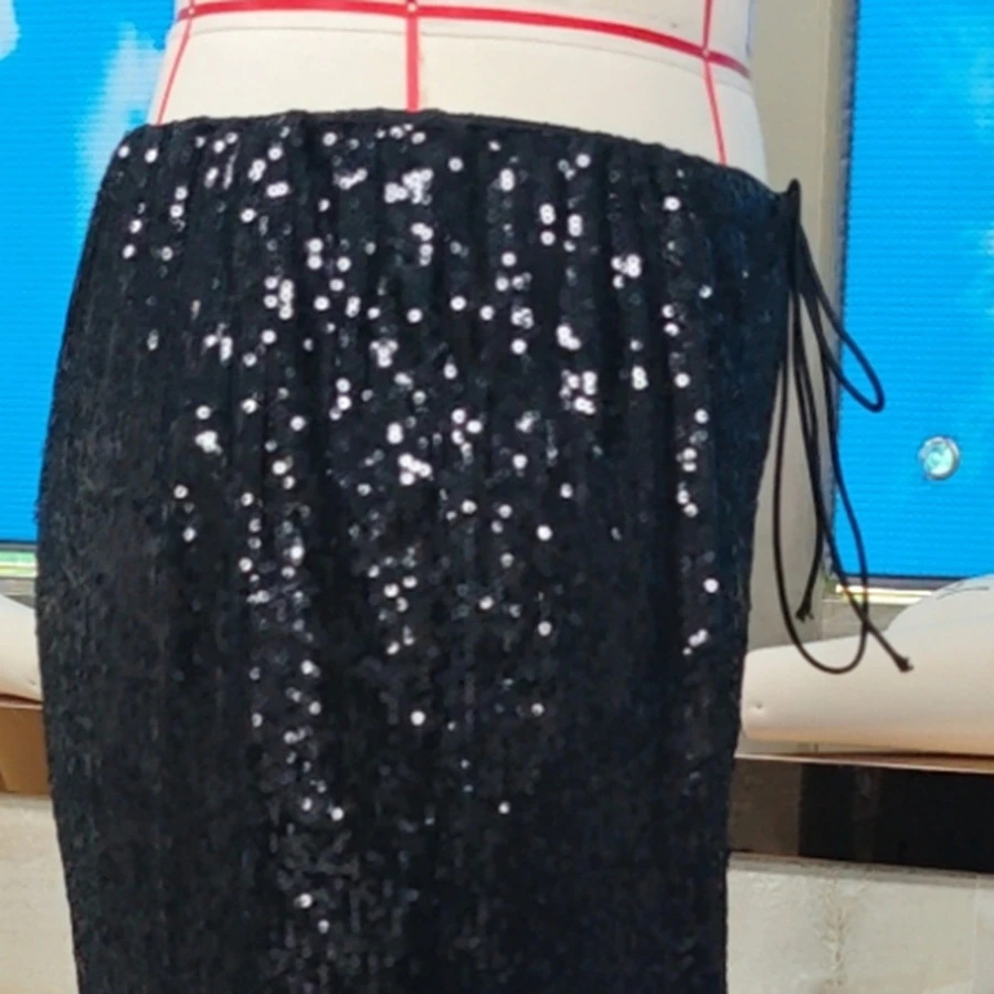 

Женские стильные блестящие широкие брюки для пляжного отдыха, летняя вечеринка, повседневная одежда, уличная одежда для активного отдыха