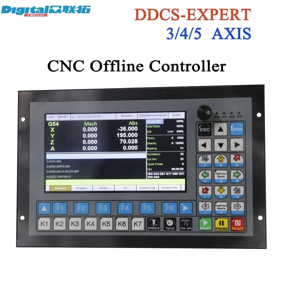 DDCS Expert V2.1 3/4/5 Axis Plc CNC Controller With ATC & Slave functions For Stepper & Servo Systems Numerical Control Machine