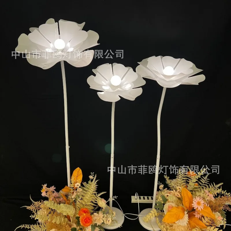 

Новая свадебная акриловая цветочная люстра, имитация цветочной лампы, торшер, окружающий свет, интернет-знаменитости, свадебное украшение Mei