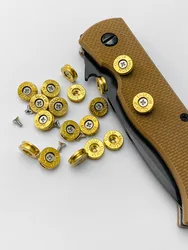 1PCS Custom Grip Handle Brass Thumb Button Screw For Emerson CQC7 Commander Folding Knife Brass Screw