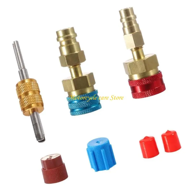 

U75F R1234YF Феттинг разъем R1234YF к R134A Адаптер быстрого соединителя