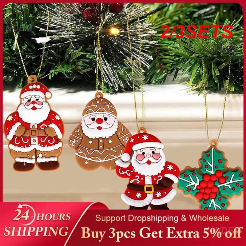 2/3SETS Colorful Ornaments Holiday Decoration Handmade Party Supplies Doll Ornaments Perfect For Christmas Parties Skin-friendly