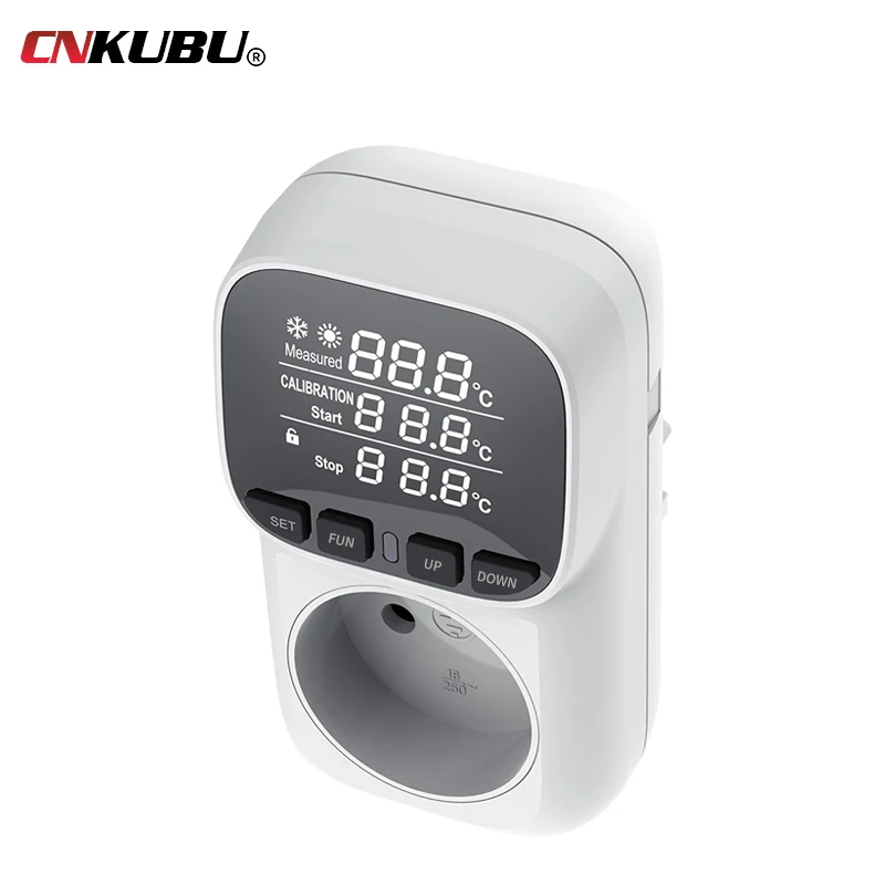 High-precision digital display smart thermostat fish tank touch screen Home thermostat socket temperature regulation