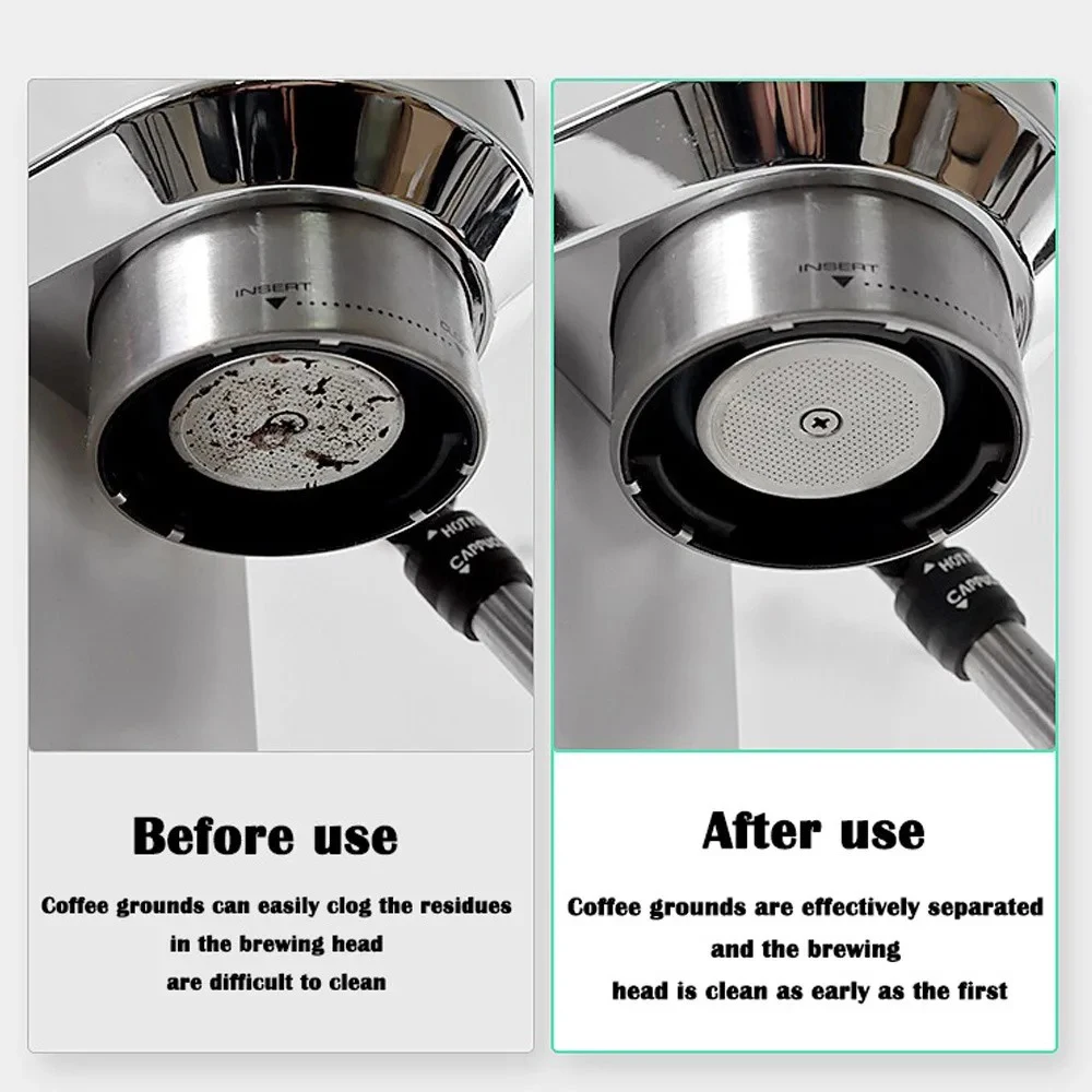 0.2mm Reusable Espresso Puck Screen Coffee Filter Stainless Steel Holder for 51/53/58mm Coffee Portafilter Barista Accessories